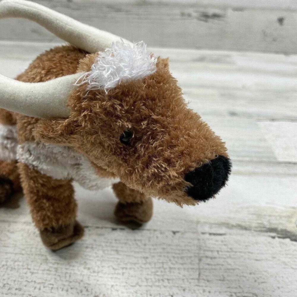 Douglas Cuddle Toy Zeb Longhorn Steer Plush‎ Stuffed Animal Horns 11" Realistic - Picture 3 of 8